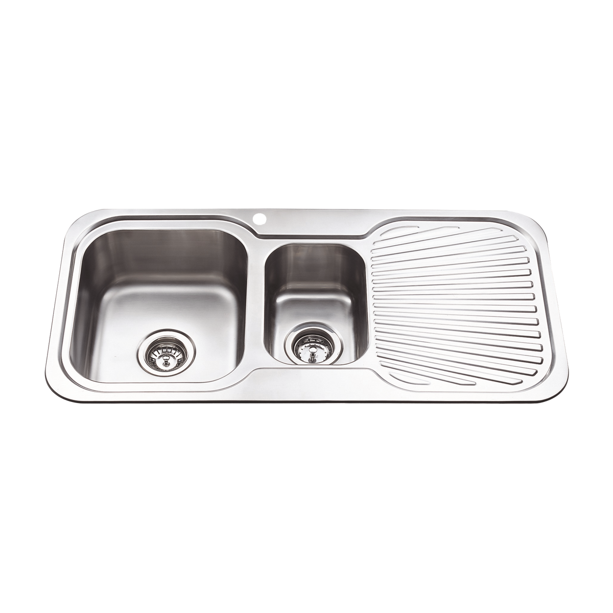 1¼ Left Sink 1th 980x480 Stainless Steel