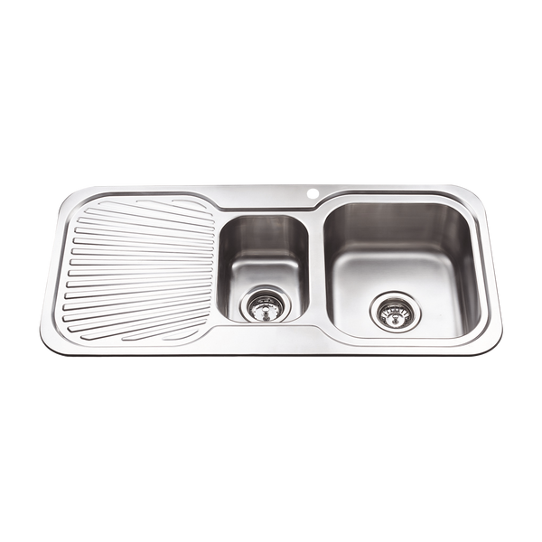 1¼ Right Sink 1th 980x480 Stainless Steel