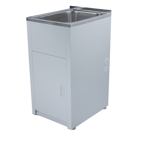 Single Trough & Cab 2TH 510X610 Stainless Steel