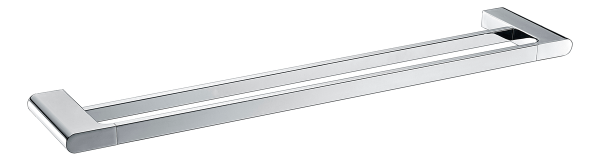 Double Towel Rail 600 Chrome