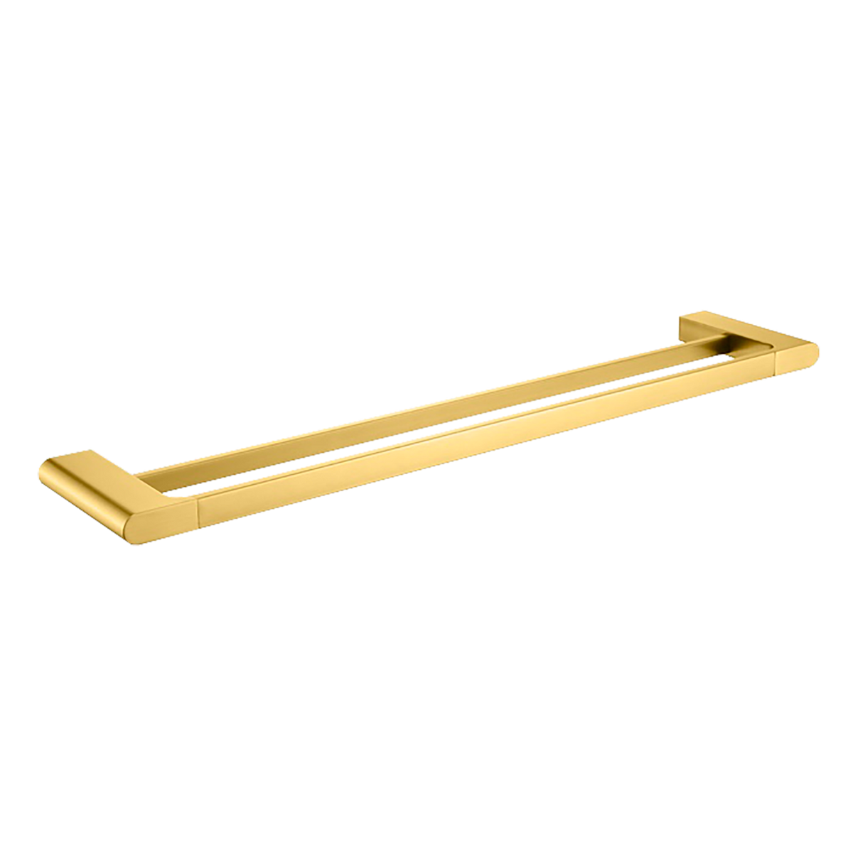 Double Towel Rail 600 Brushed Gold