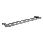 Double Towel Rail 600 Brushed Gun Metal