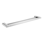 Double Towel Rail 800 Brushed Nickel