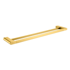 Double Towel Rail 800 Brushed Gold