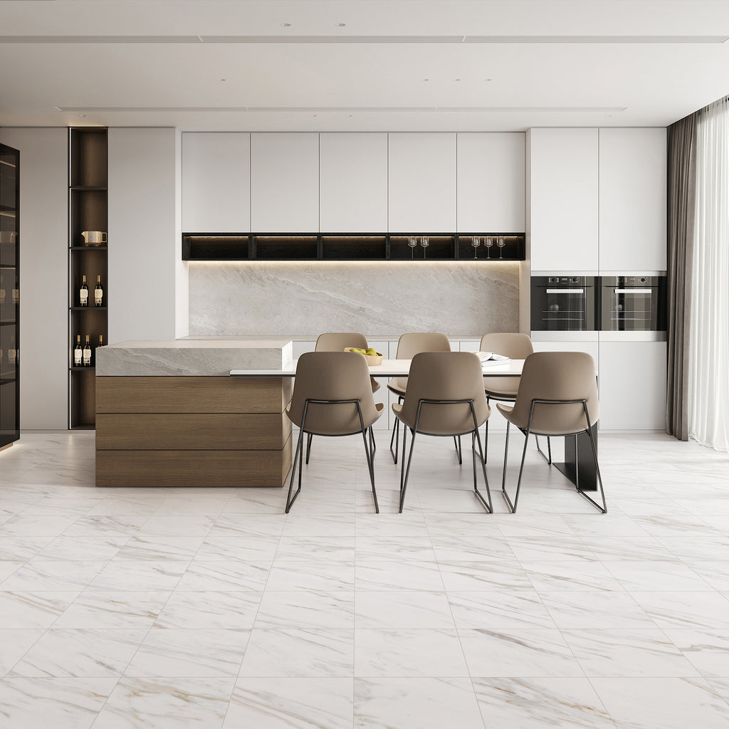 Carrara Gold Microtec Textured Tile - lifestyle view