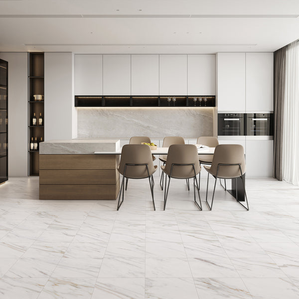 Carrara Gold Microtec Textured Tile - lifestyle view