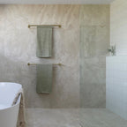 Travertine Crema Microtec Textured Tile - lifestyle view