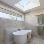 Travertine Crema Microtec Textured Tile - lifestyle view