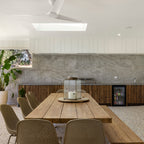 Travertine Grigio Microtec Textured Tile - lifestyle view