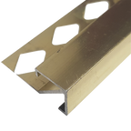 Square Edge Aluminium Bright Gold 12 x 3000mm