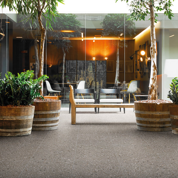 Coffee Mix Extra Textured Tile - lifestyle view