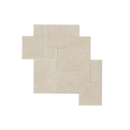Pierre Blanco Limestone Structured Extra Textured French Pattern Tile (Box of 0.72m2)