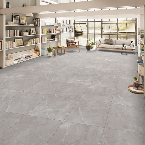 Artic Grey Matt Tile - lifestyle view