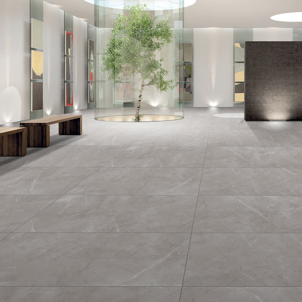 Artic Grey Matt Tile - lifestyle view