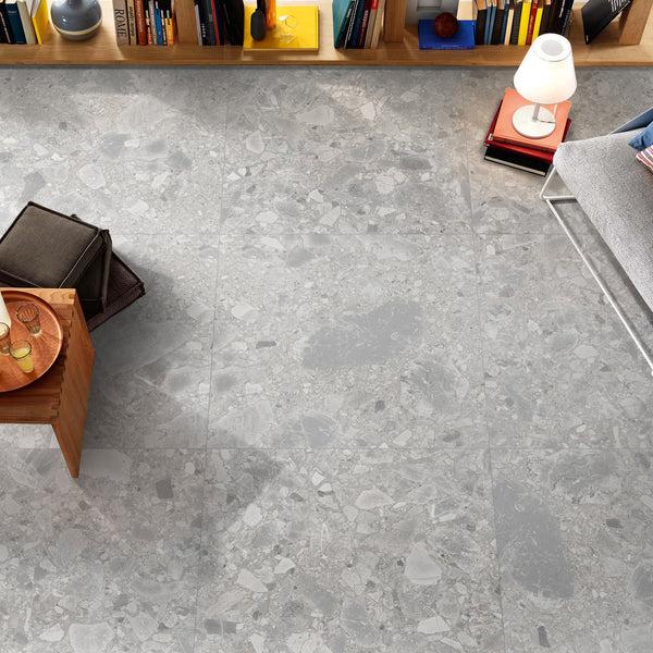 Ceppo Grigio Microtec Textured Tile - lifestyle view
