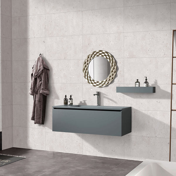 Light Grey Matt Tile - lifestyle view