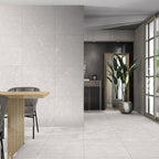 Light Grey Matt Tile - lifestyle view