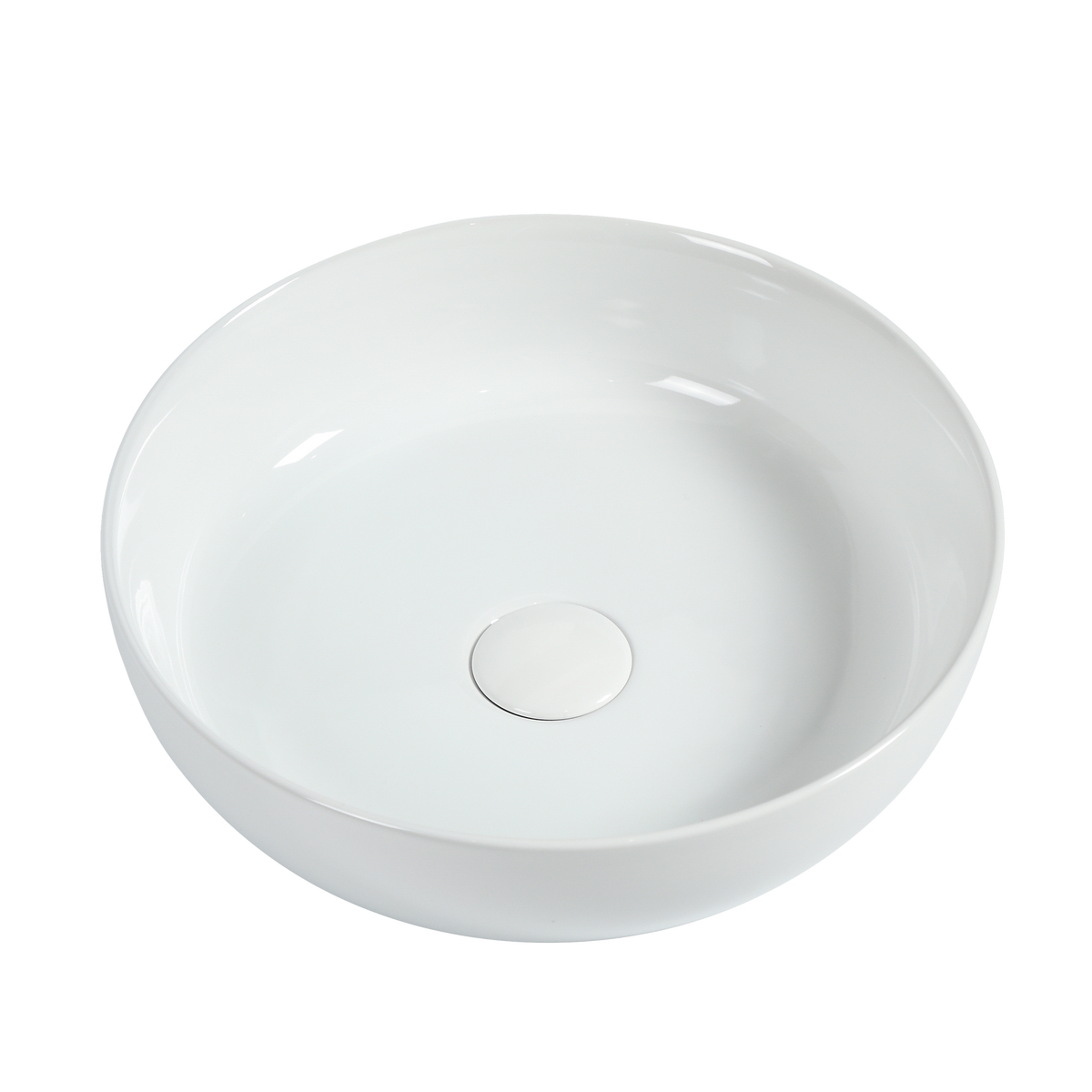 Vessel Basin NTH Ceramic 370x370 Gloss White