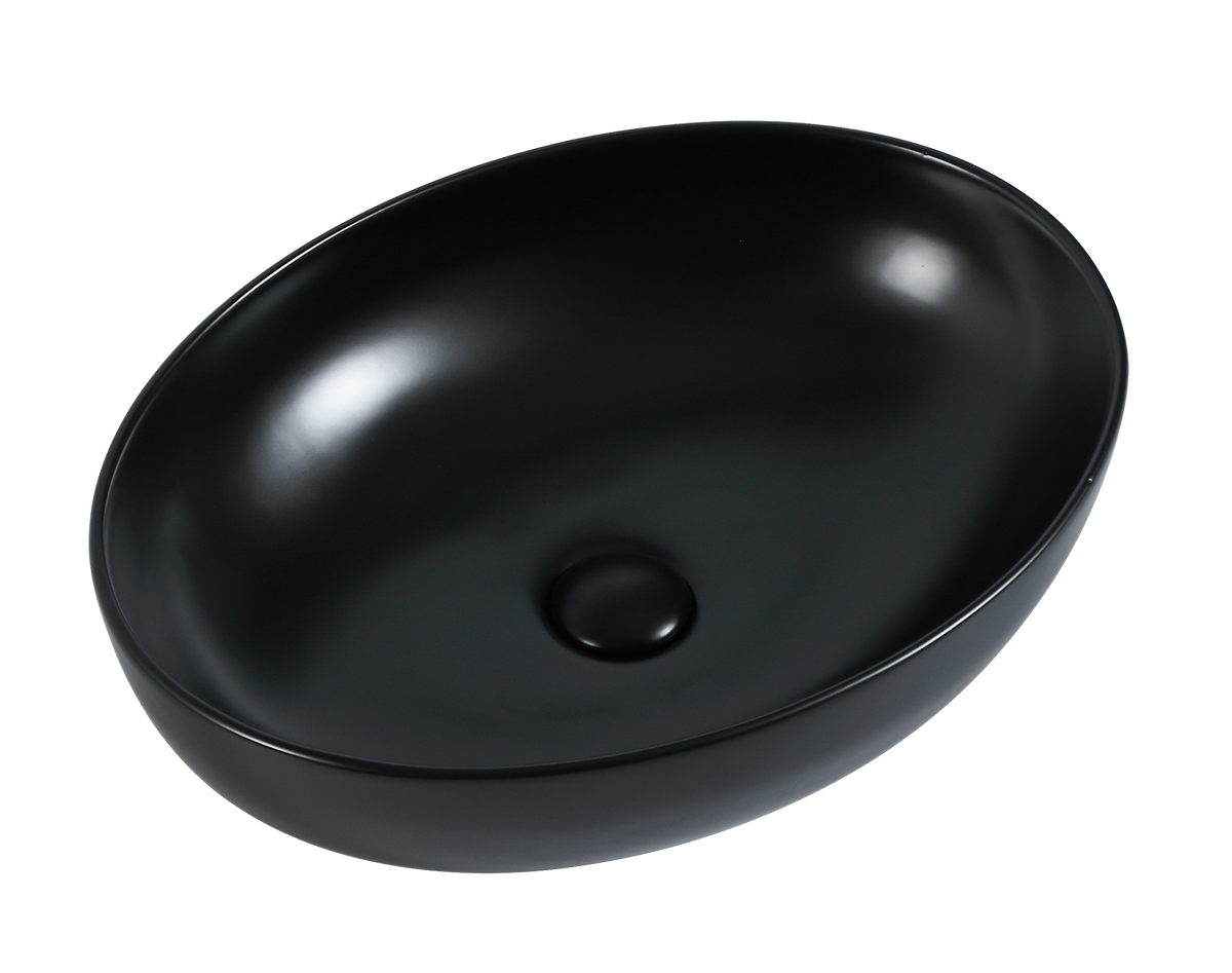 Vessel NTH Basin 520x395 Ceramic Matte Black