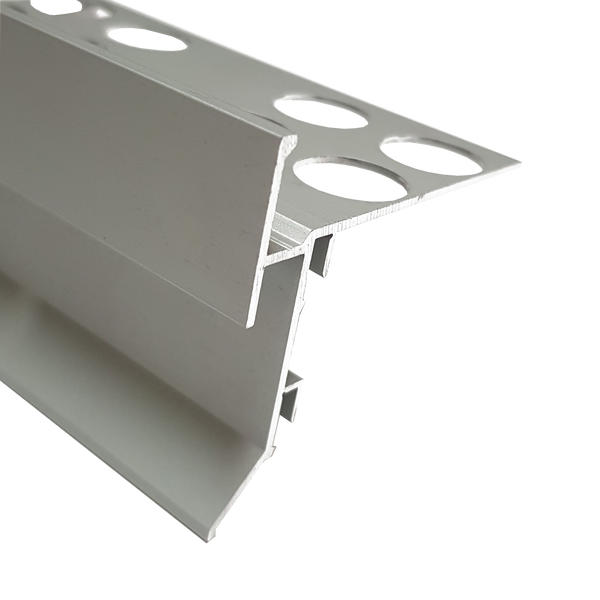 Balcony Trim Weep Hole Matt Silver 22 x 3000mm