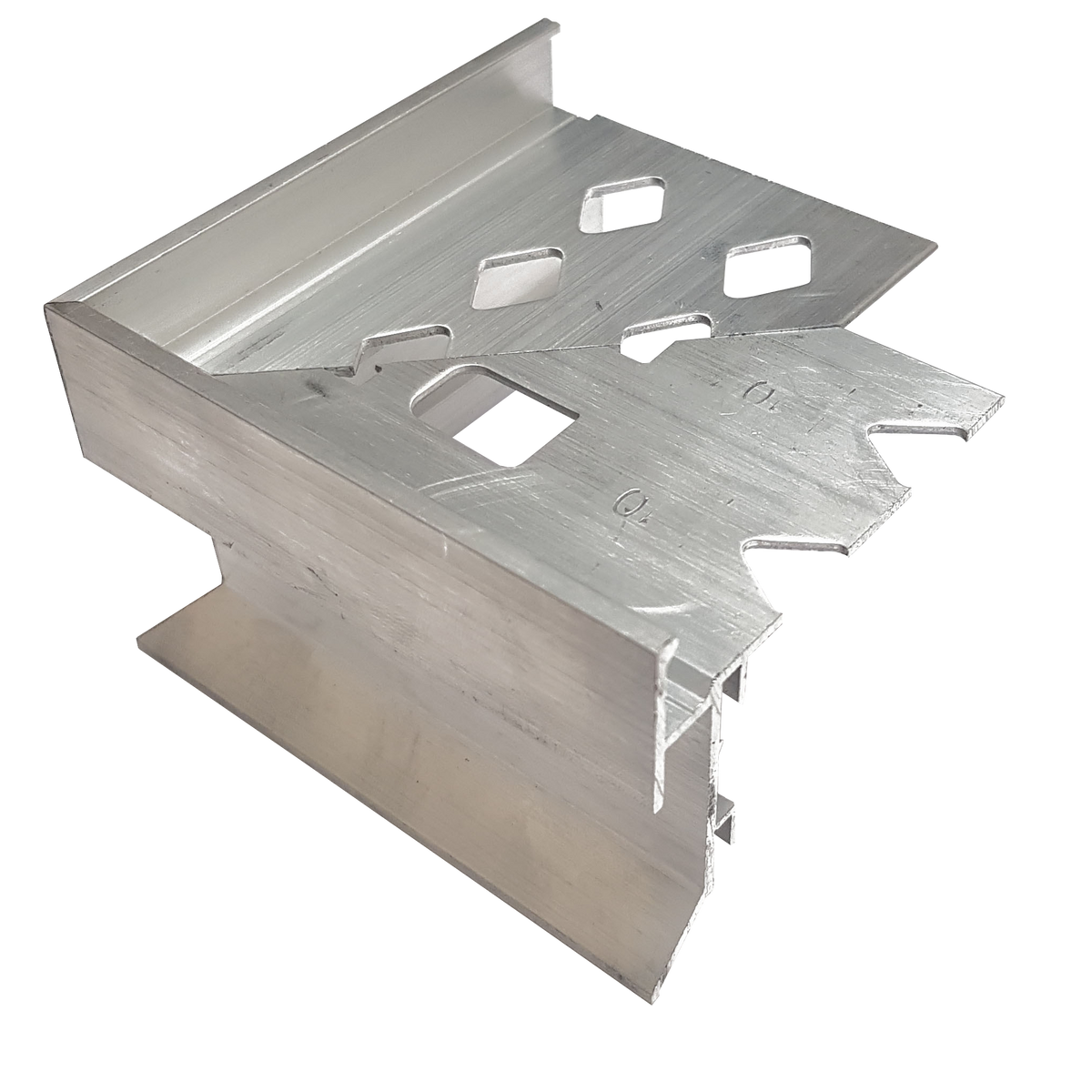 Corner Piece Balcony External Weep Hole Matt Silver 22mm