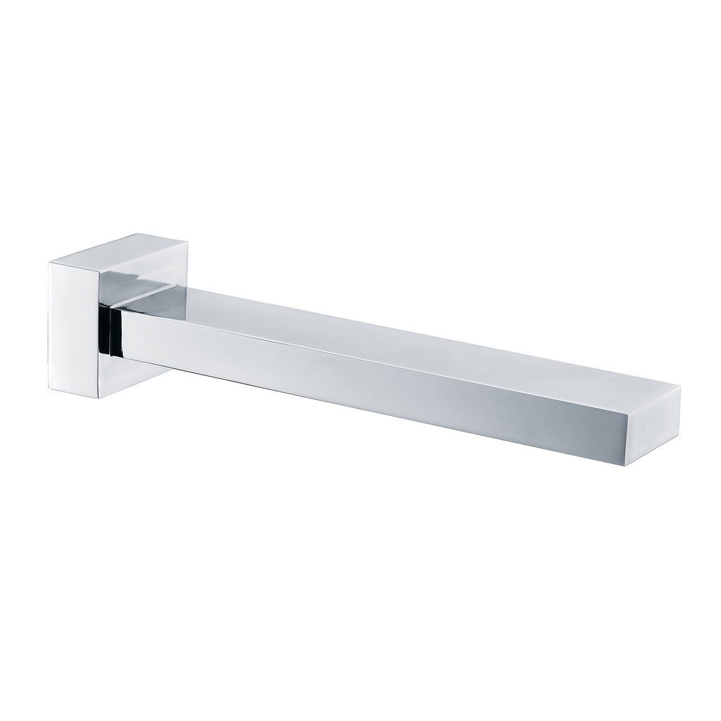 Square Bath Spout 180 Chrome