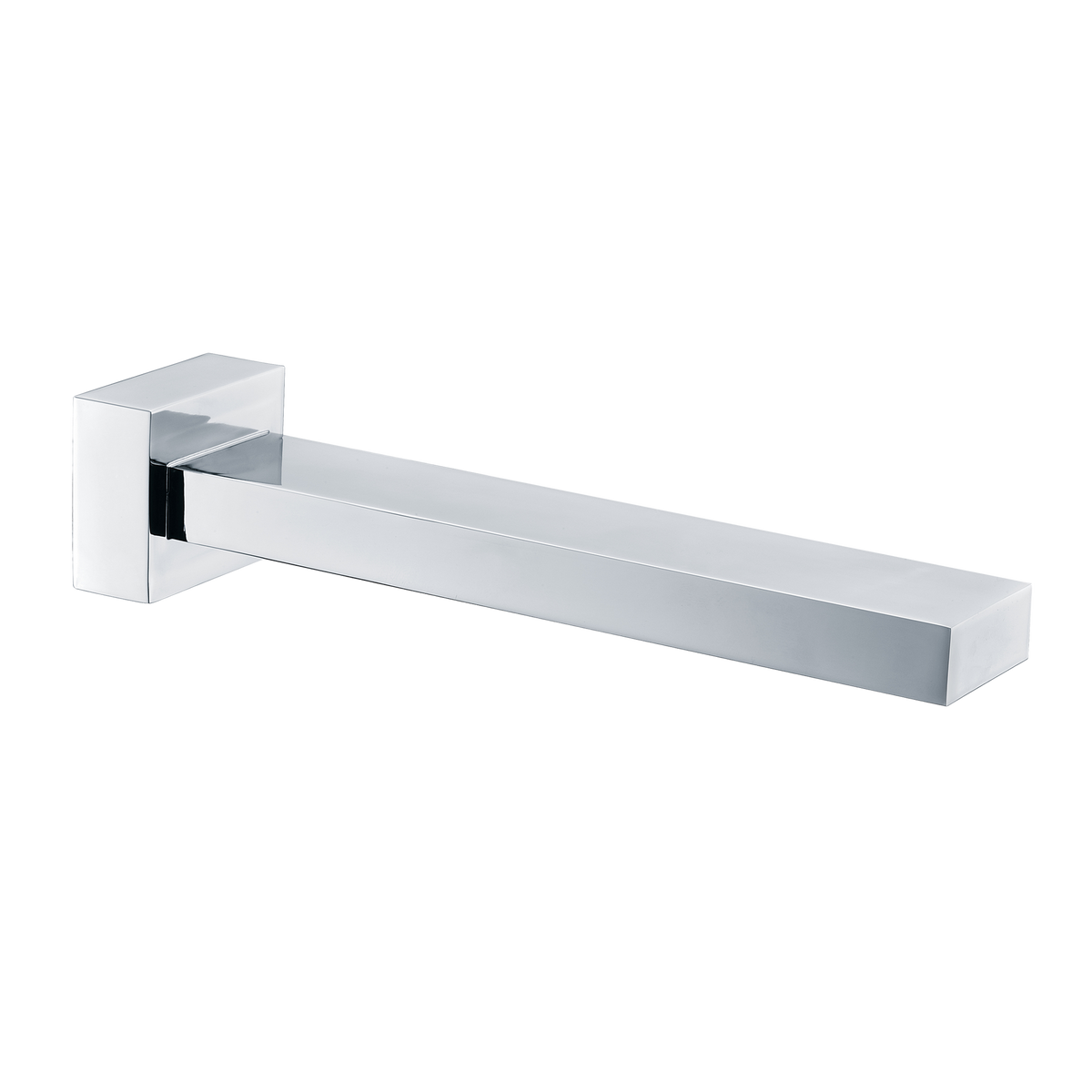 Square Bath Spout 180 Chrome