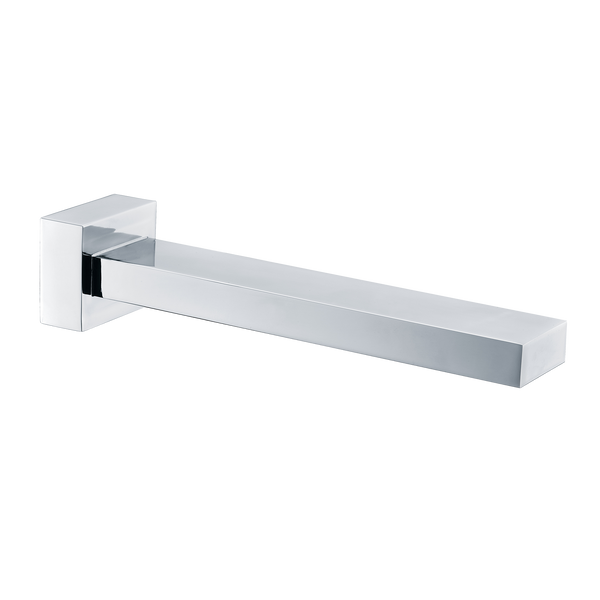 Square Bath Spout 180 Chrome