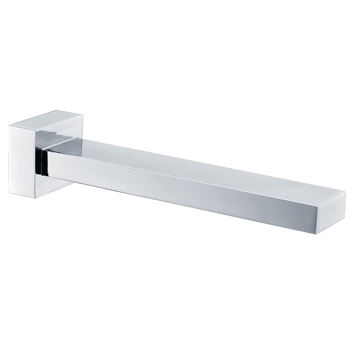 Square Bath Spout 180 Chrome