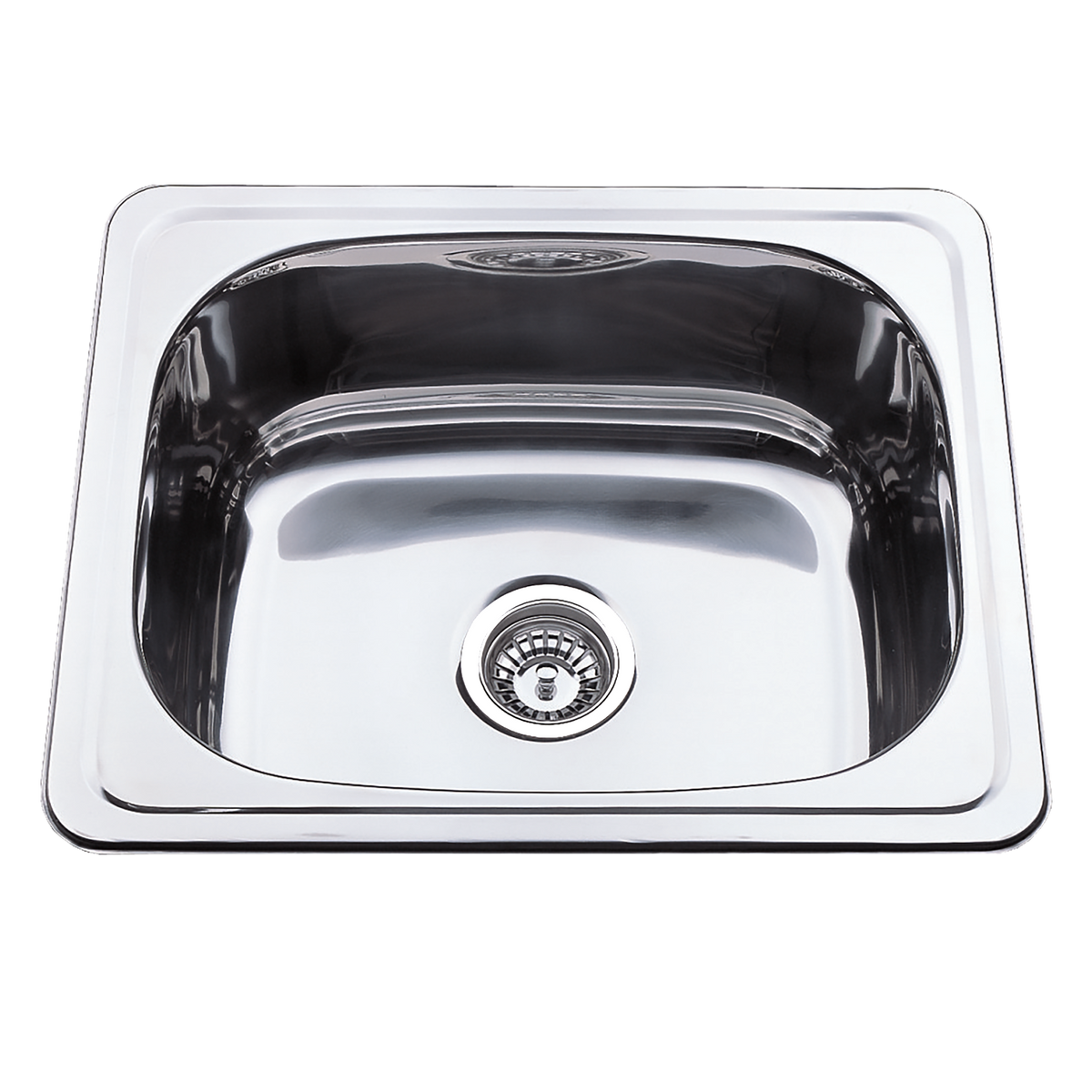 Single Trough 1TH 555x455 Stainless Steel