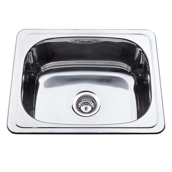 Single Trough 1TH 555x455 Stainless Steel