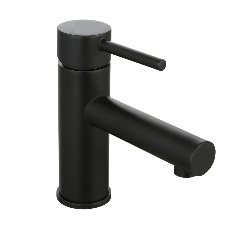 Round Basin Mixer Matte Black