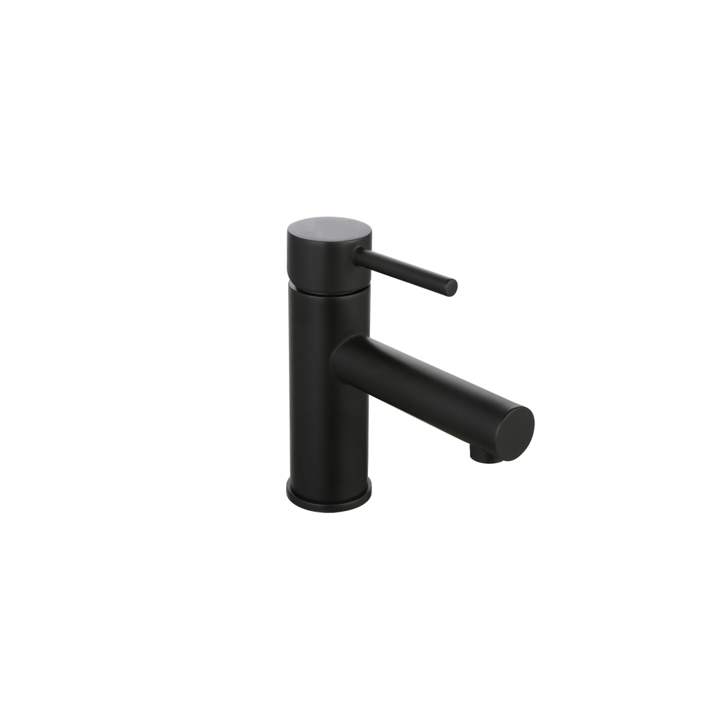 Round Basin Mixer Matte Black