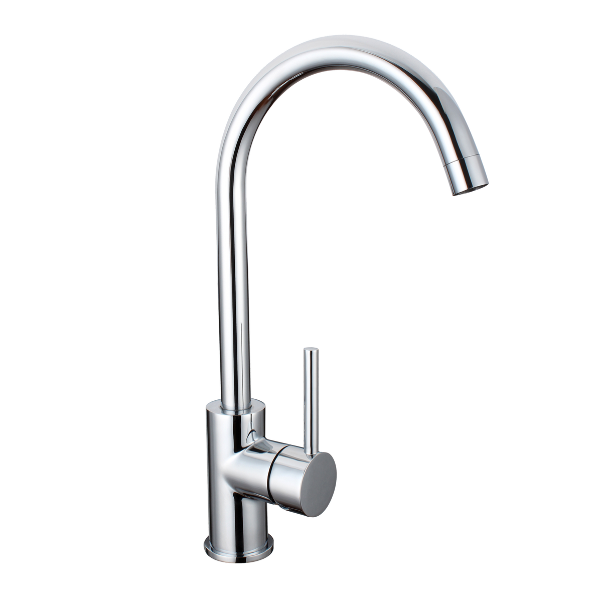 Round Sink Mixer Chrome
