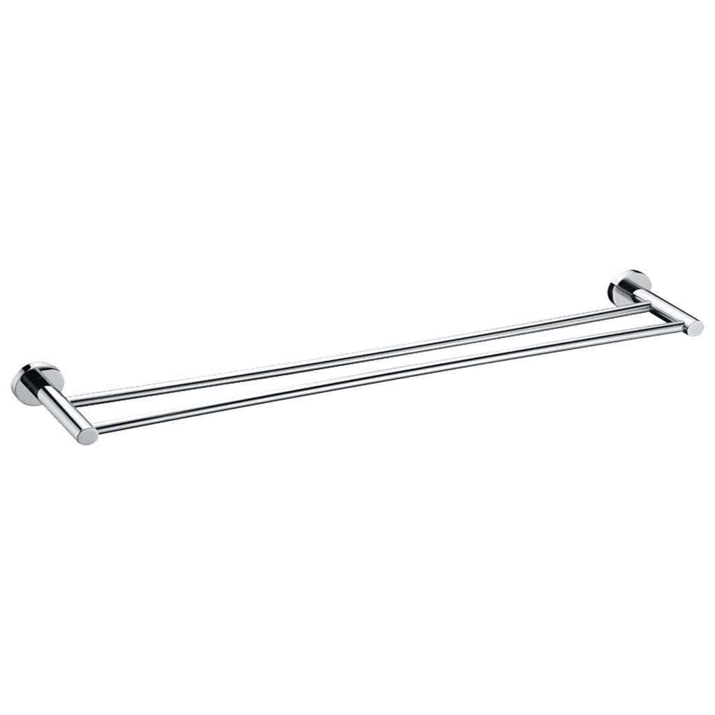 Double Towel Rail 750 Chrome
