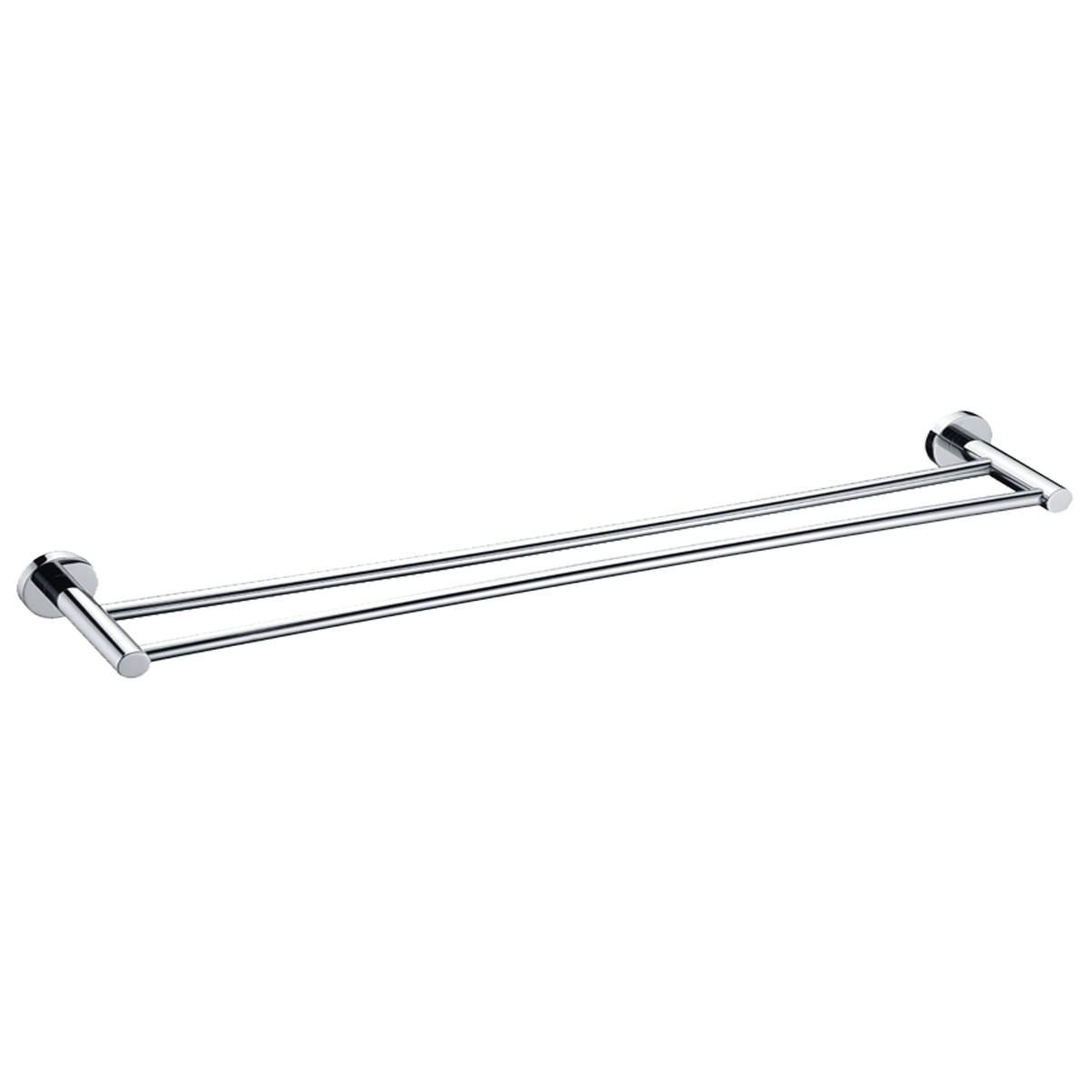 Double Towel Rail 750 Chrome