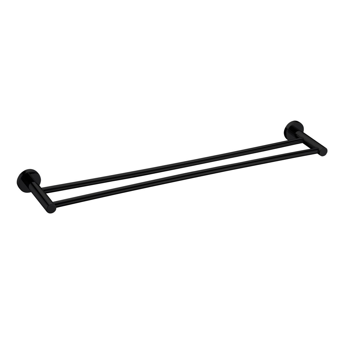 Double Towel Rail 750 Matt Black
