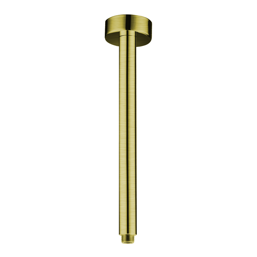 Ceiling Shower Arm 300 Brushed Gold