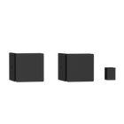 Single Entry Shower Screen Fitting Kit Matt Black