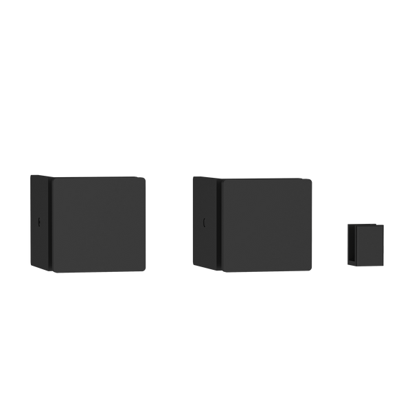 Single Entry Shower Screen Fitting Kit Matt Black