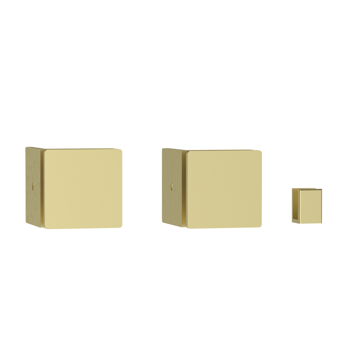 Single Entry Shower Screen Fitting Kit Brushed Gold