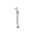 Floor Mounted Bath Mixer w Shower Brushed Nickel