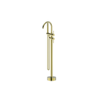 Floor Mounted Bath Mixer w Shower Brushed Gold