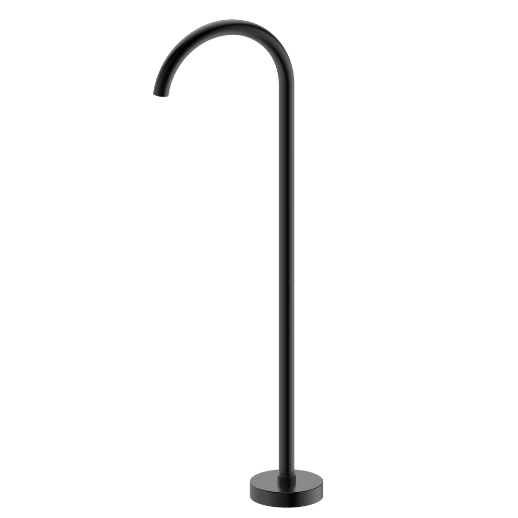 Floor Mounted Bath Outlet Matt Black