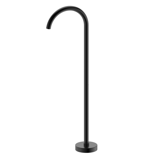 Floor Mounted Bath Outlet Matt Black
