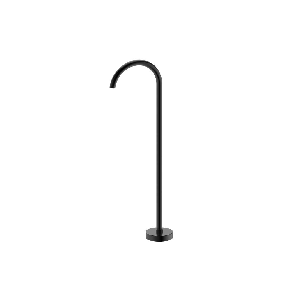 Floor Mounted Bath Outlet Matt Black