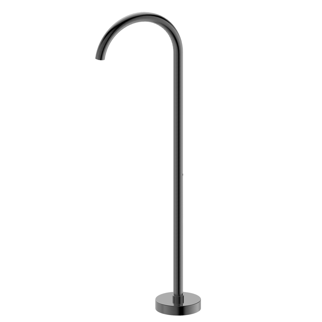 Floor Mounted Bath Outlet Brushed Gun Metal