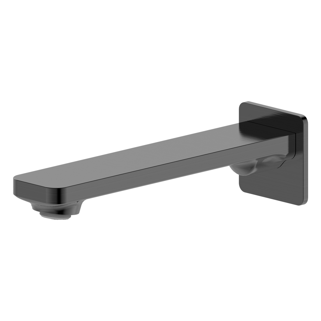 Basin/Bath Outlet 180 Brushed Gun Metal
