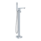 Floor Bath Mixer With Hand Held Shower Chrome