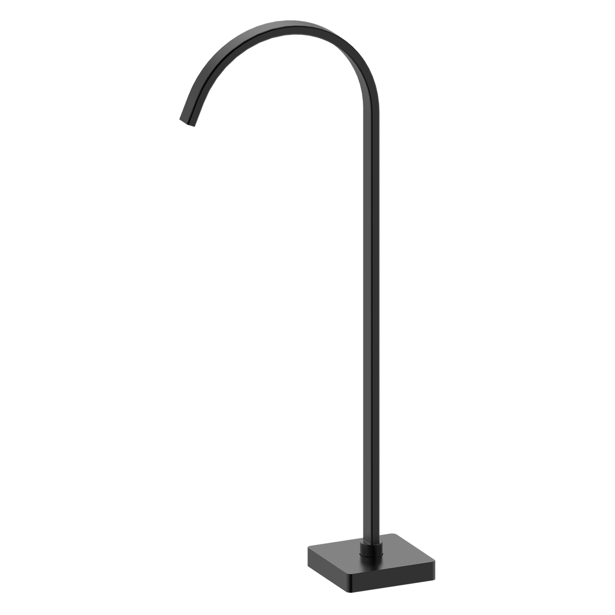 Floor Bath Outlet Matt Black
